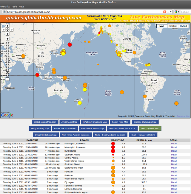 Mid-Atlantic Ridge 5.3 - quakes.globalincidentmap.com 070611