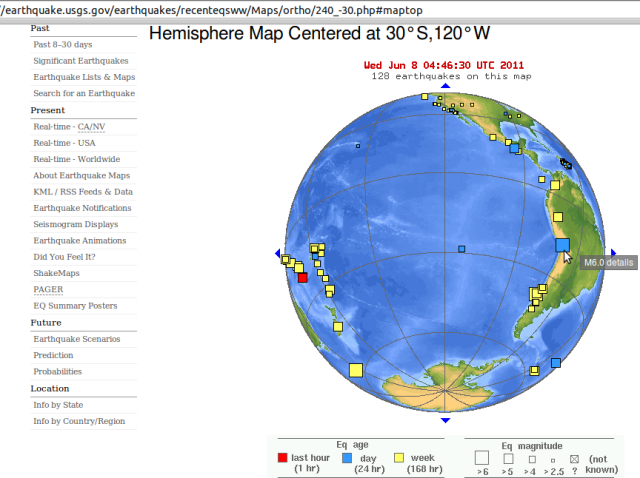 Peru magnitude 6.0 forward of Christchurch 6.3 - USGS 080611
