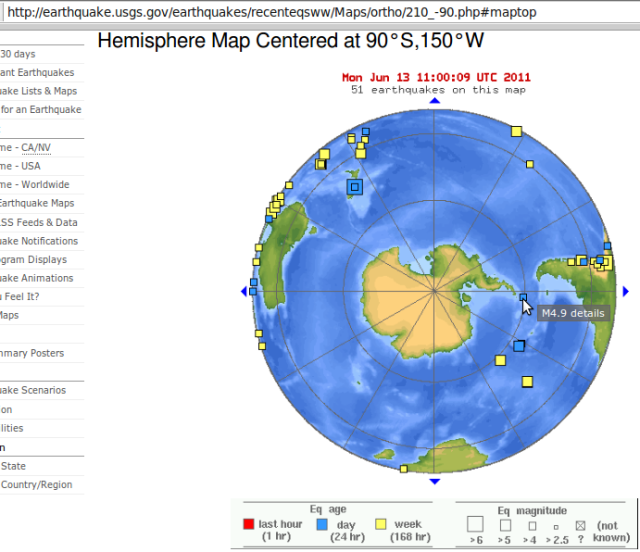 South Shetlands Islands 4.9 - USGS 130611