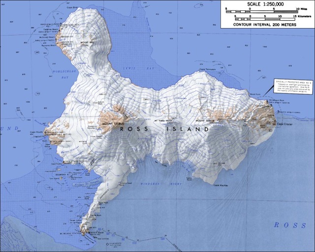 Ross Island Map - Wikipedia Mount Erebus