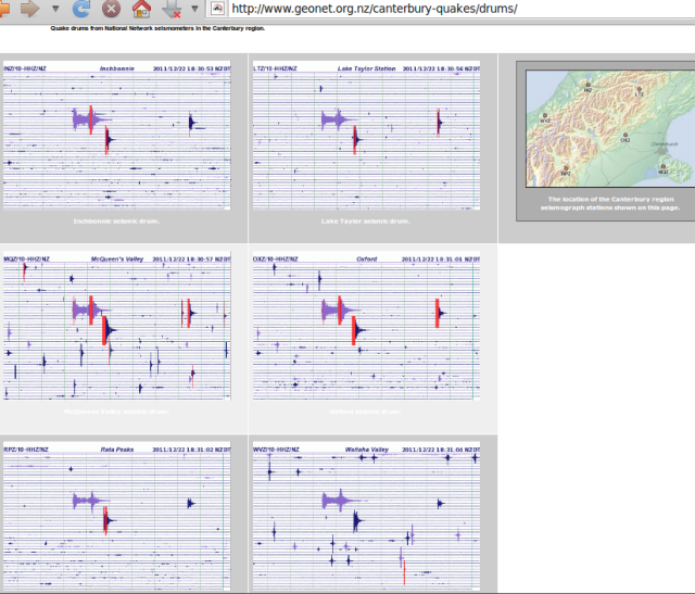 Kermadecs mag 5.7 quake triggers Canterbury aftershocks - GNS drums 221211