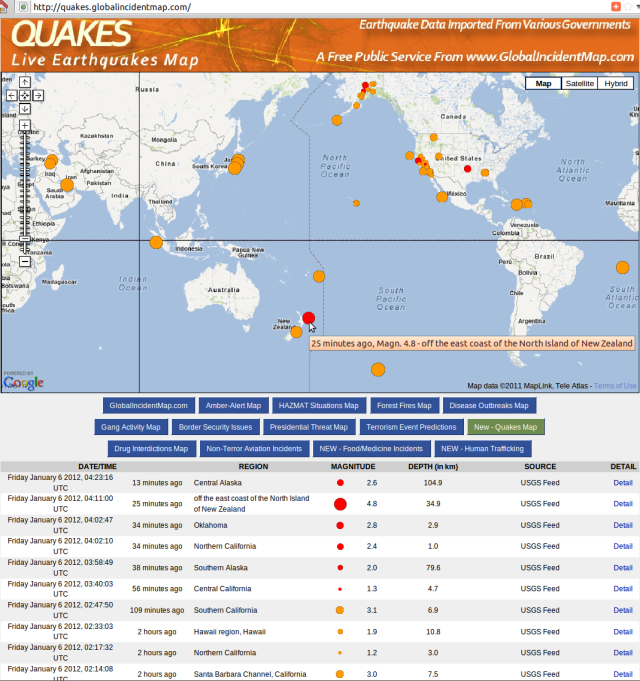 Pegasus Bay and East Cape NZ mag 5.0 quakes - GIM 060112
